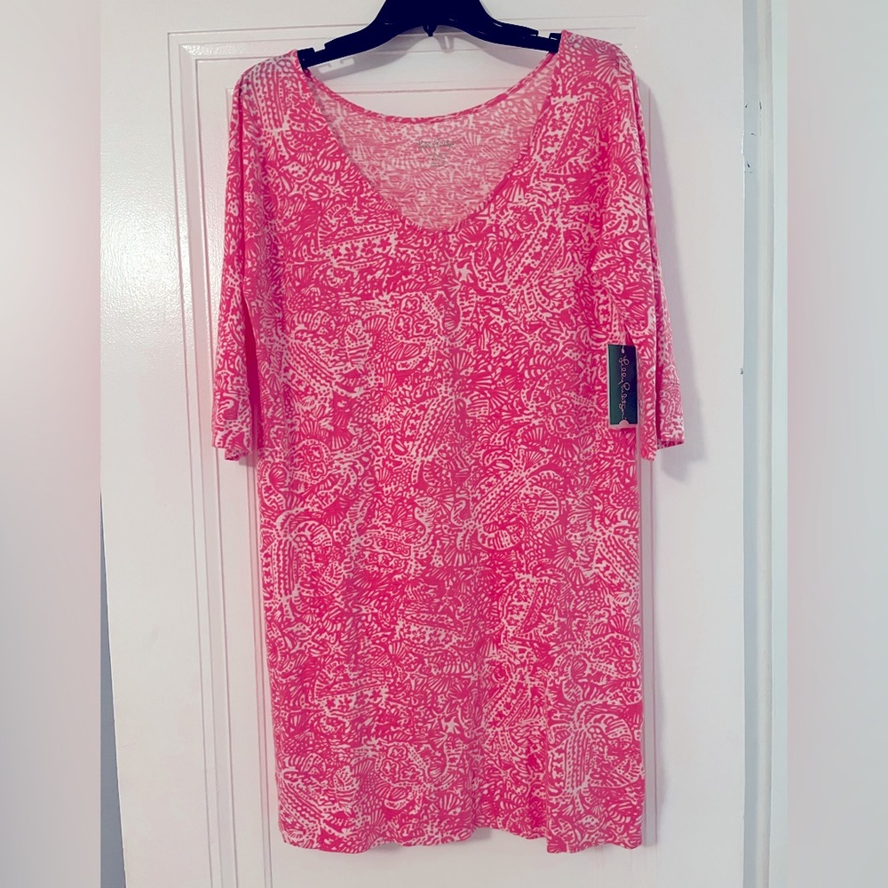 NWT hot pink Lilly Pulitzer casual dress
